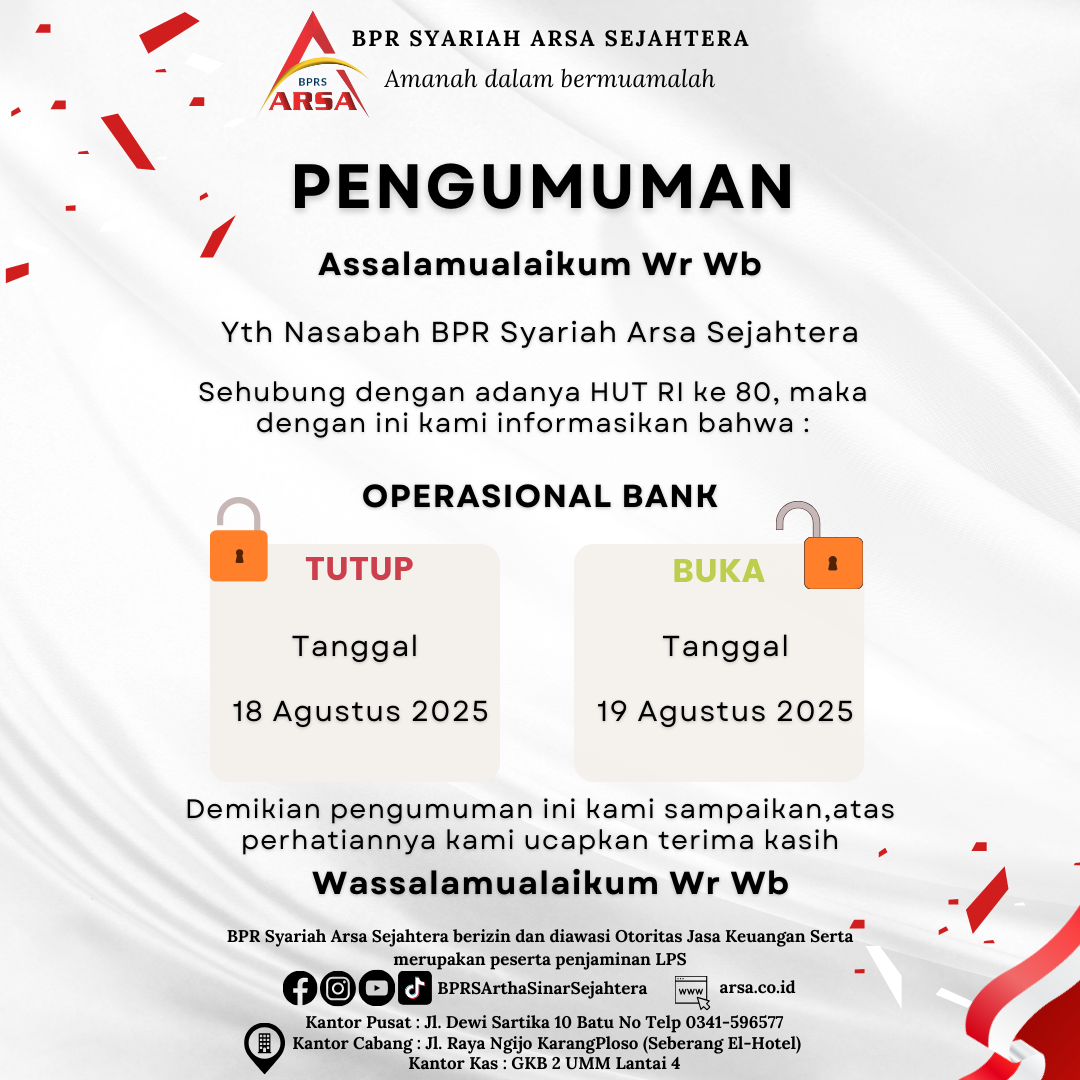 PENGUMUMAN LIBUR OPERASIONAL